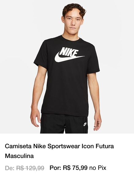 P2 - Camiseta Nike Sportswear Icon Futura Masculina - Desktop