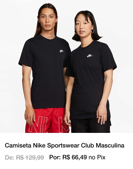 P2 - Camiseta Nike Sportswear Club Masculina - Desktop