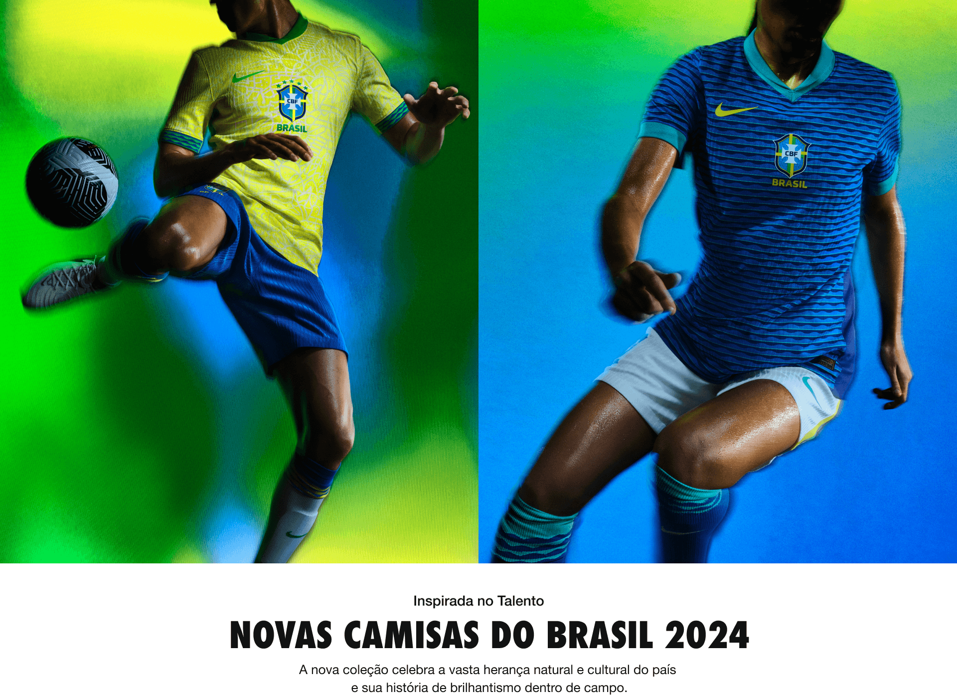 Lançamento: Novas camisas do Brasil
