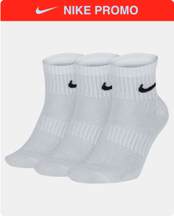 Meia Nike Everyday Lightweight (3 pares) Unissex