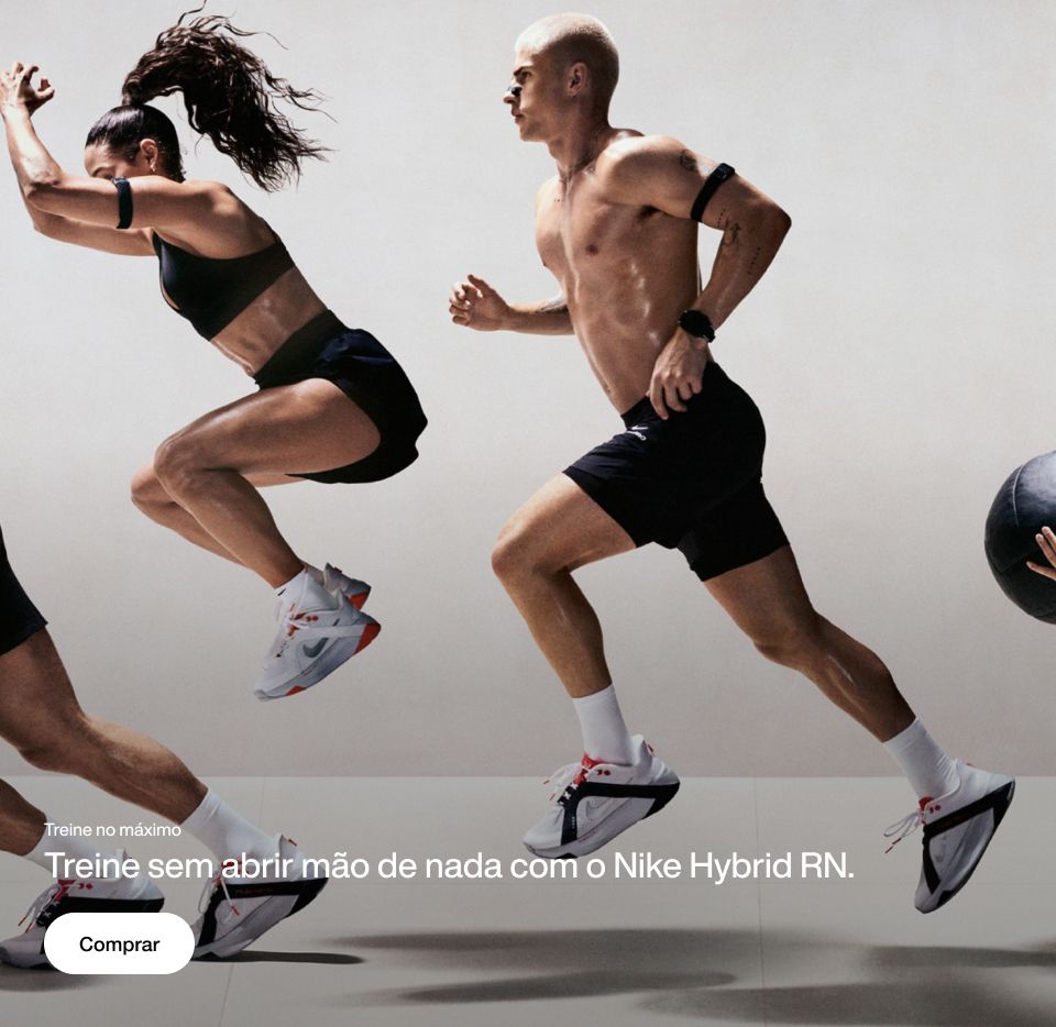 Treine no máximo Treine sem abrir mão de nada com o Nike Hybrid RN.  Comprar