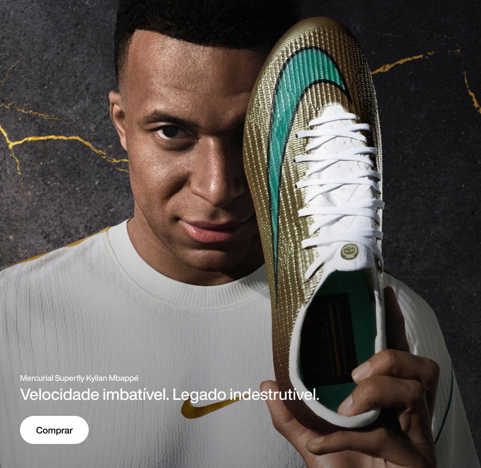 Mercurial Superfly Kylian Mbappé. Velocidade imbatível. Legado indestrutível. Comprar