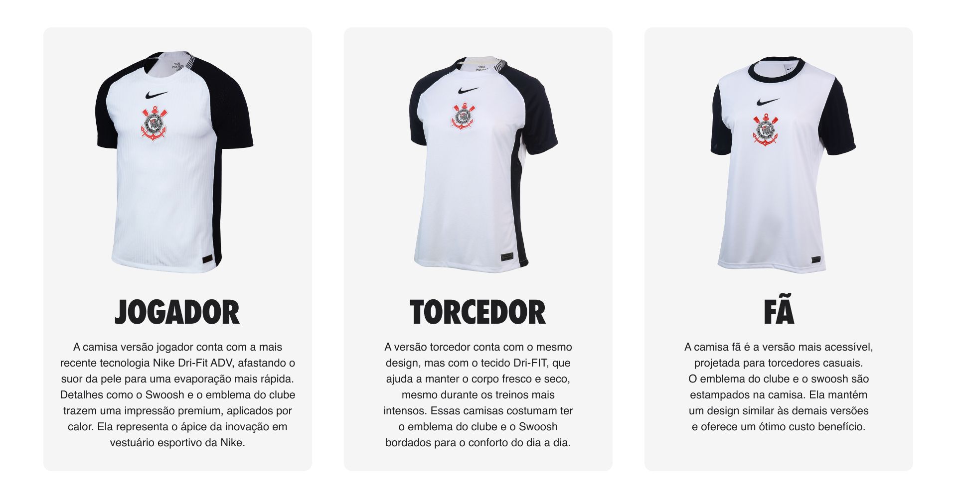 Camisa Corinthians Nike 2025/26