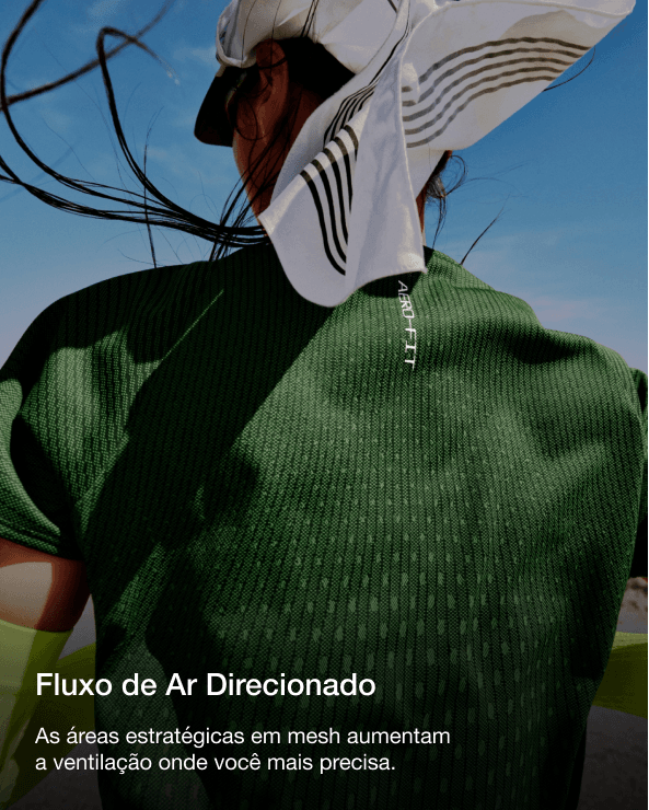 Fluxo de Ar Direcionado As áreas estratégicas em mesh aumentam a ventilação onde você mais precisa.